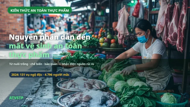 Nguyên nhân dẫn đến mất vệ sinh an toàn thực phẩm (2026)