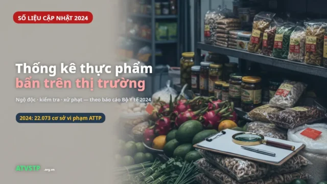 Số liệu thống kê thực phẩm bẩn trên thị trường (2024)