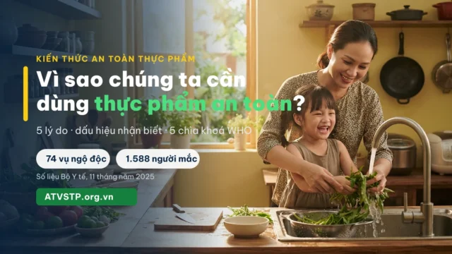 Vì sao chúng ta cần sử dụng thực phẩm an toàn? 5 lý do