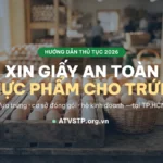 Xin giấy an toàn thực phẩm cho cơ sở kinh doanh trứng 2026