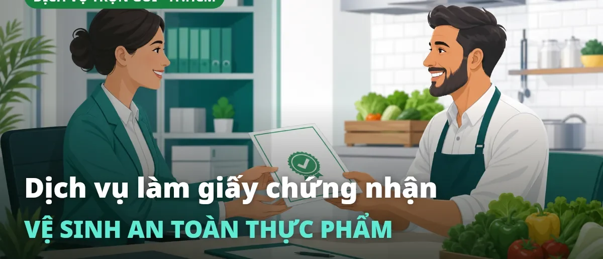Dịch vụ làm giấy chứng nhận VSATTP tại TP.HCM (trọn gói)