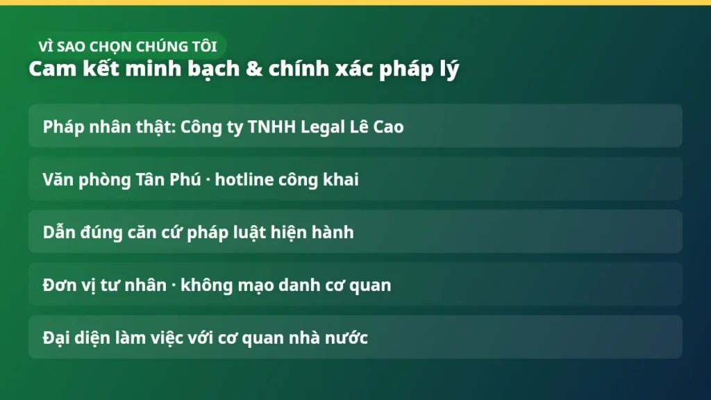 Cam kết minh bạch và chính xác pháp lý của ATVSTP.org.vn