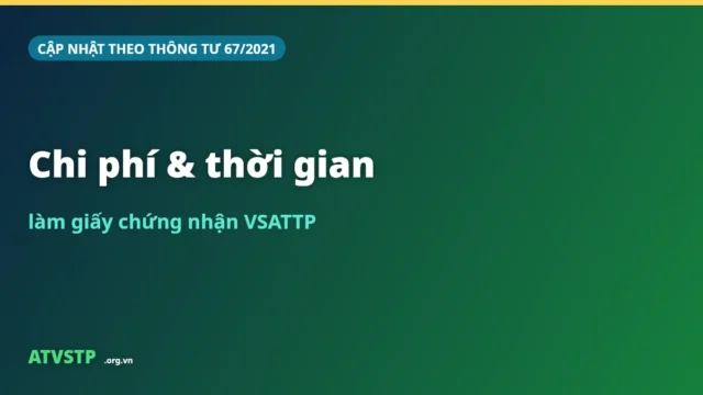 Chi phí & thời gian làm giấy chứng nhận VSATTP (mới nhất)