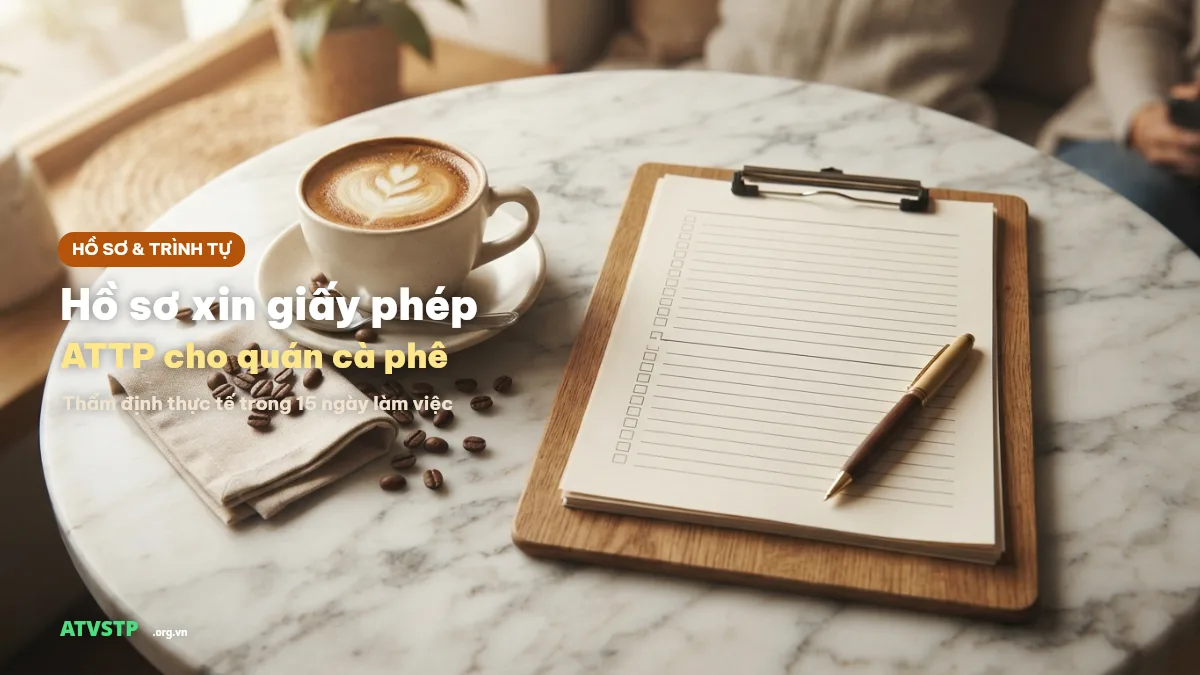 Hồ sơ và thủ tục xin giấy phép an toàn thực phẩm cho quán cà phê theo Nghị định 15/2018