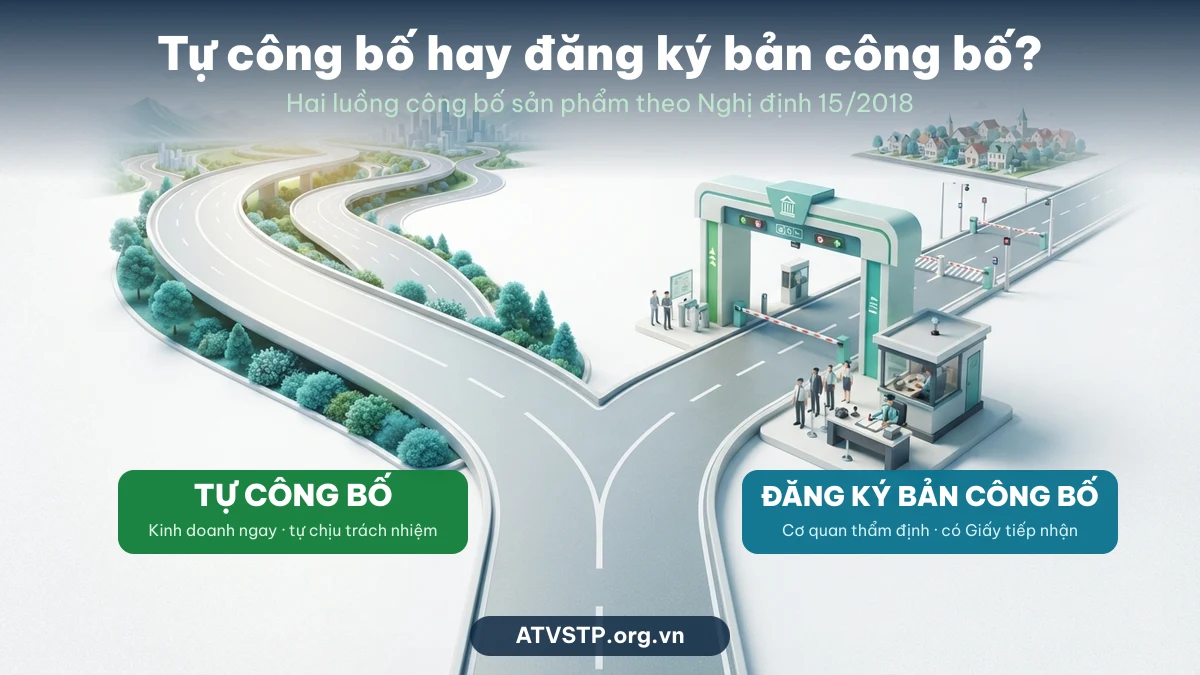 Phân biệt tự công bố và đăng ký bản công bố sản phẩm theo Nghị định 15/2018