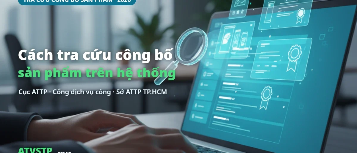 Cách tra cứu công bố / tự công bố sản phẩm trên hệ thống (2026)