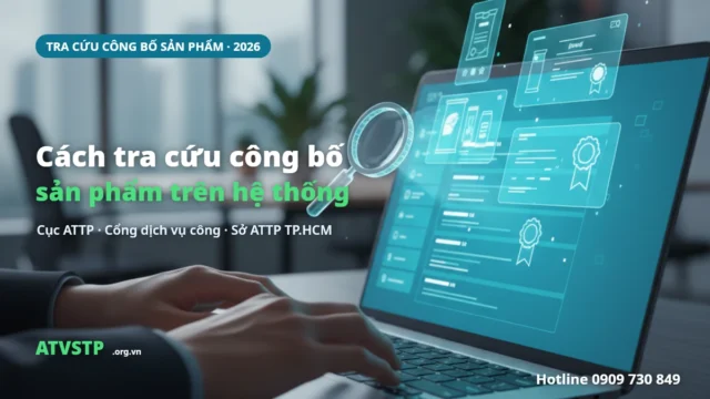 Cách tra cứu công bố / tự công bố sản phẩm trên hệ thống (2026)