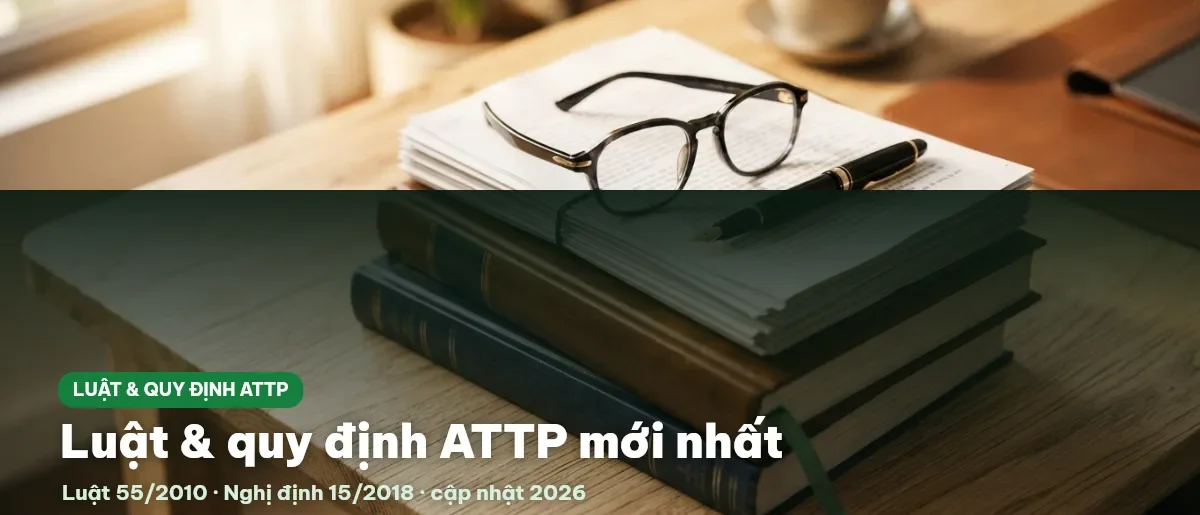 Luật & quy định về an toàn thực phẩm mới nhất 2026 (Luật 55/2010, NĐ 15/2018)