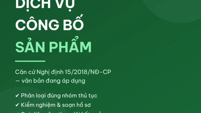 Dịch vụ công bố sản phẩm trọn gói tại TP.HCM (căn cứ NĐ 15/2018)