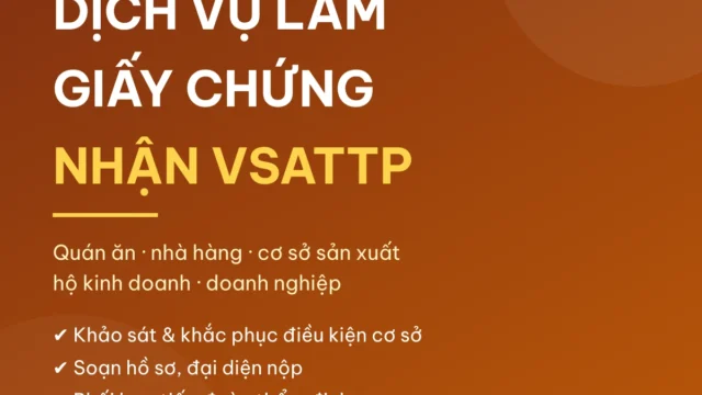 Dịch Vụ Làm Giấy VSATTP Trọn Gói TP.HCM (Giá, Quy Trình)