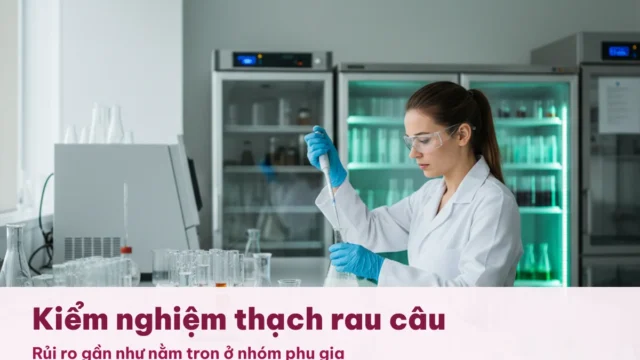 Kiểm nghiệm thạch rau câu: chỉ tiêu phụ gia, phẩm màu và vi sinh