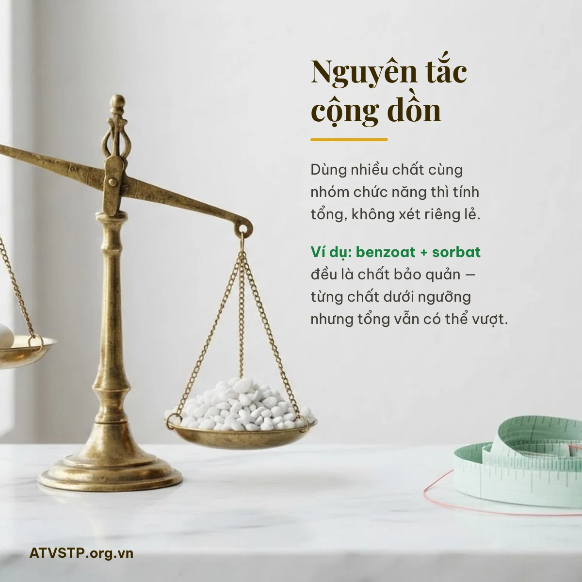 Nguyên tắc cộng dồn phụ gia thực phẩm theo Thông tư 24/2019/TT-BYT: benzoat và sorbat tính tổng