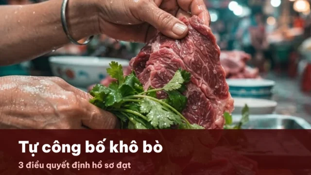 Tự công bố khô bò chất lượng
